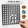 2 Pcs Square Shower Drain Cover 4" Matte Black- Anti-Clog