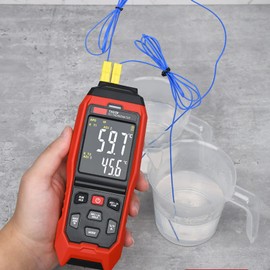 Termómetro digital tipo K de 4 canales Termómetro de Termopar registrador de datos de temperatura Rojo