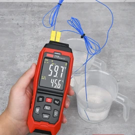 Termómetro digital tipo K de 4 canales Termómetro de Termopar registrador de datos de temperatura Rojo