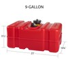 Scepter 9 Gallon Portable Marine Gas Can, Boat Fuel Tank,