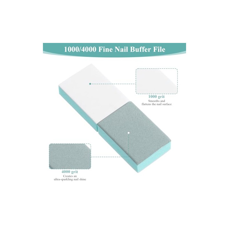 50Pcs Nail Buffer Block and Shine Kit, Mini Nail Buffer