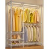 VIPEK V2L Heavy Duty Clothes Rack with Dimmable LED Lights,