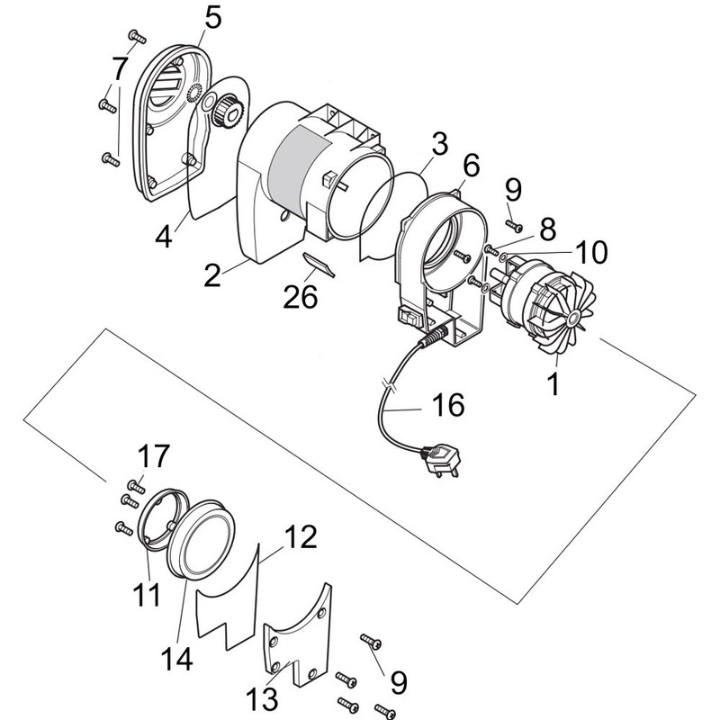 Belt Cover Fits Belle Minimix Electric Motor Assembly - 900/26103