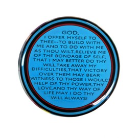 Rosie Recovery AA Medallions - Sobriety Coin, AA Chips and Medallions with 3rd Step Prayer, Unique Alcoholics Anonymous Gift AA Coins, Heavy Metal Token for Sober Milestones (Year 41)