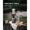 MSSOHKAN Camping Table Folding Portable Camp Side Table Aluminum Lightweight