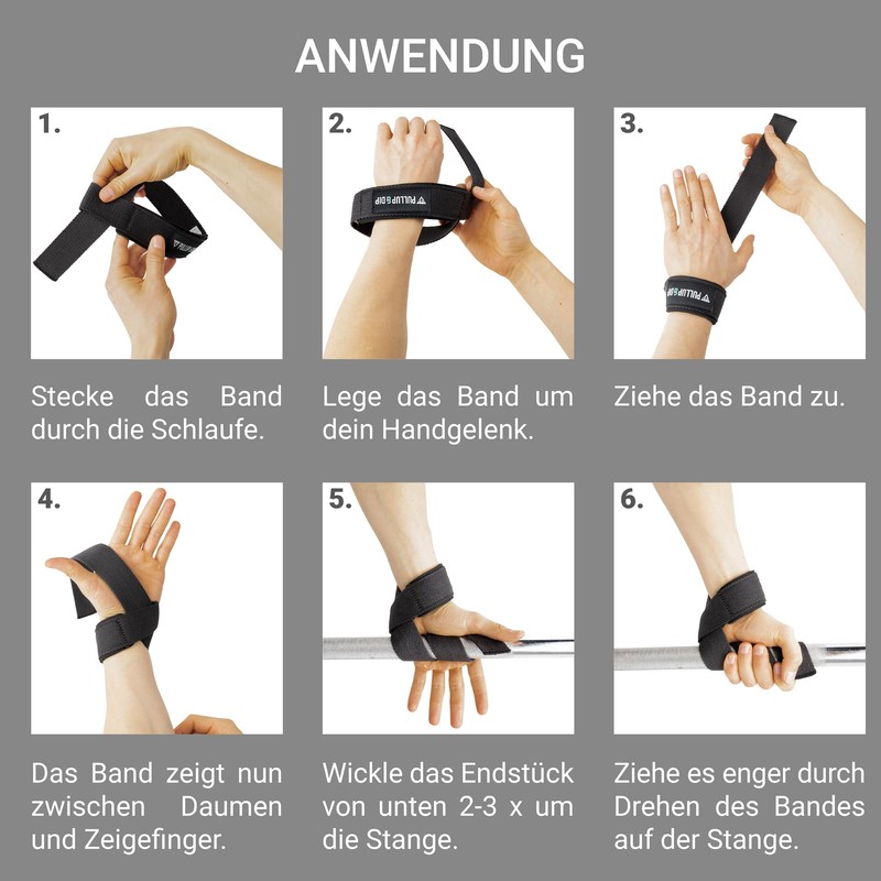 PULLUP & DIP Weight Lifting Straps for Weight Training, Padded