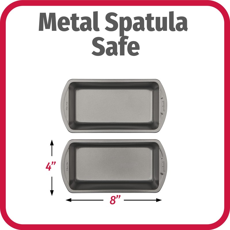 GoodCook Nonstick Loaf Pan 8 x 4-Inch Heavy-Duty Steel Bakeware