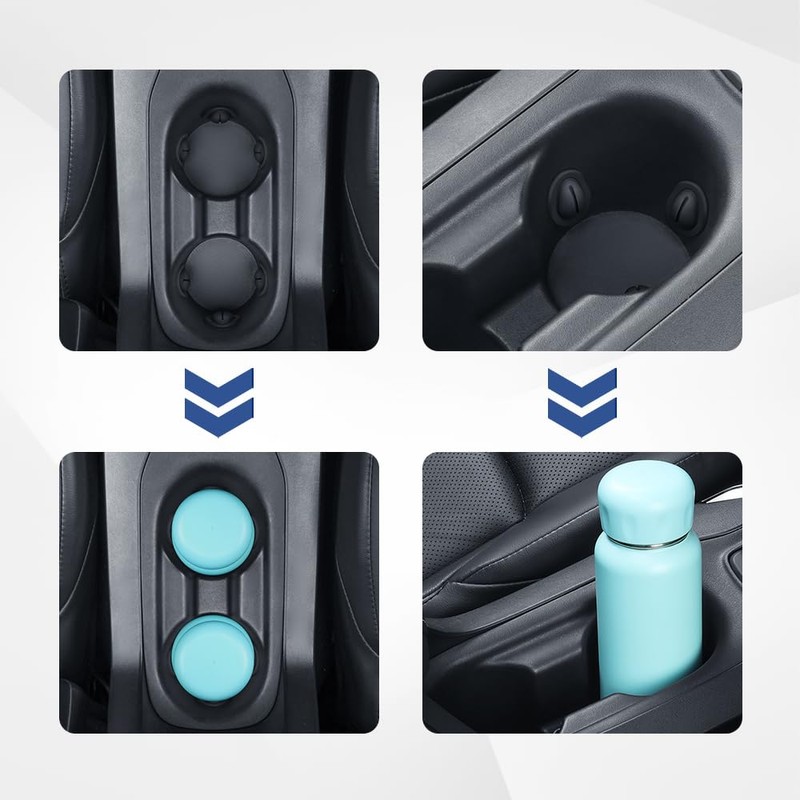 Car Cup Holder Insert/Holder Position Limiter - Anti Shake Silicone