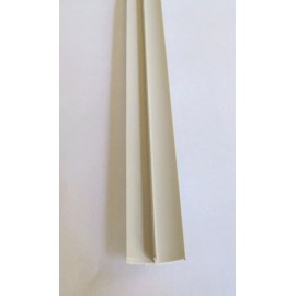 PHC LPC 4" Sample IVORY Rigid Plastic 1" Ceiling Sidewall Batten Snap Trim & Retainer