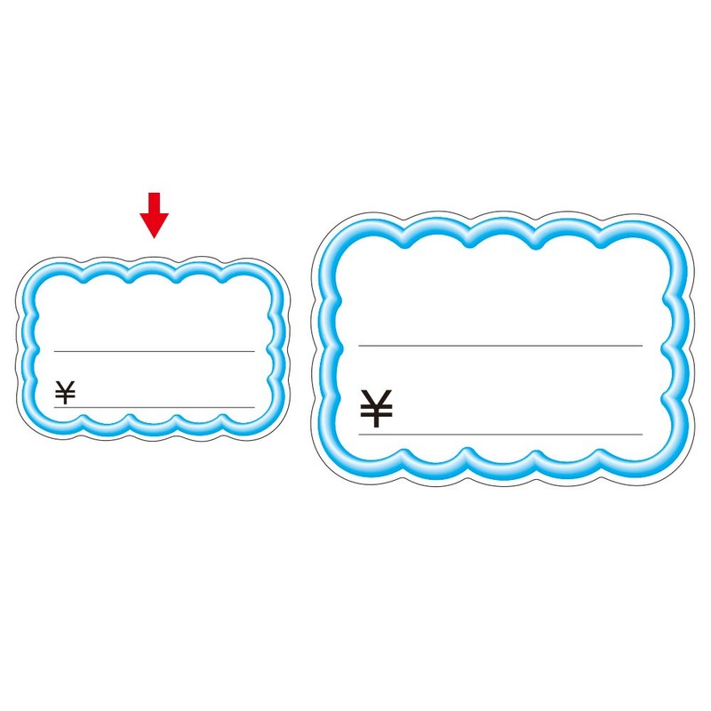 Sasagawa Taka Stamp Cutter, 3D Frame Wave Square, 16-4119, Blue