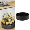 Turntable Spice Rack 360 Degree Rotatable Large Capacity Multifunctional Carbon