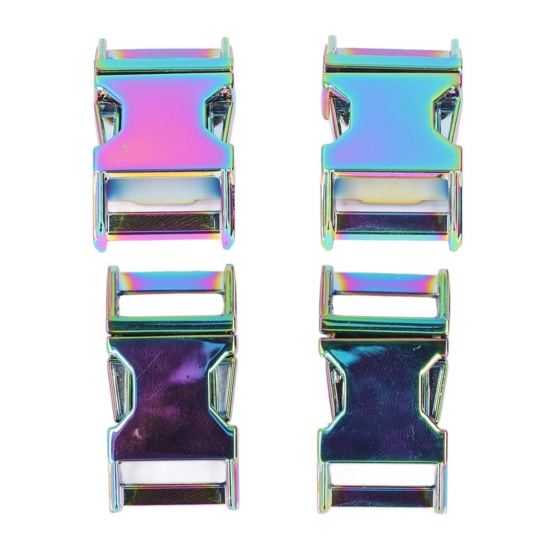 4Pcs Side Release Buckle 25x47mm Metal Buckles Side Release Clasp