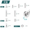 Round Head Machine Screw Cross Hole Phillips Screw Pan Head