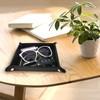 boshiho Valet Tray for Men, Leather Jewelry Catchall Key Phone