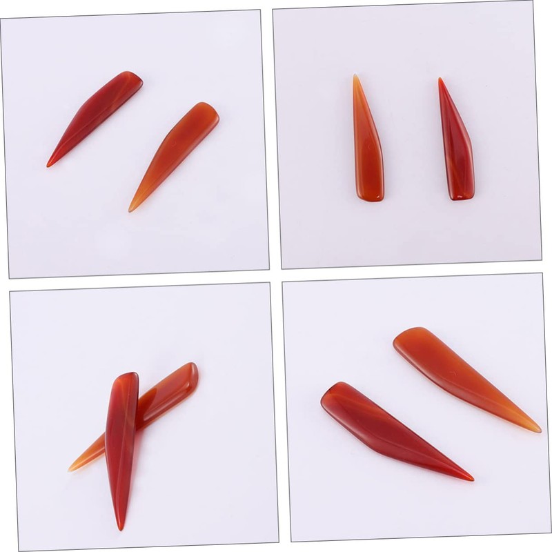 KONTONTY 3 Pcs Agate Polishing Tool Set Professional Burnisher for