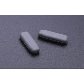 Eyeglasses Nose Pads,BEHLINE 2 Pairs Glasses Nose Piece Soft Silicone Anti-Slip Replacement for IC! IC Berlin Eyeglasses Sunglasses Frames,Plug-in/Insert Nose Bridge Pads,with Cleaning Cloth(Grey)