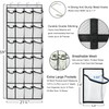 Janifaca Minimalist Over the Door Shoe Organiser, 24 Mesh Pockets,