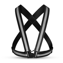 Augsion Safety Vest, Leg Band, Set, Reflective Vest, High Elasticity Belt, High Visibility, Safety Band, Fluorescent Belt, Traffic Security, Jogging, Bicycle, Bike, Night Work Clothes, Guidance