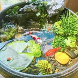 SEWACC Ceramic Floating Fish, Decorative Floating Fish for Aquarium, Garden Pond, Bathtub, 2pcs Mixed Style, 3.93 x 1.57 x 1.37 Inch