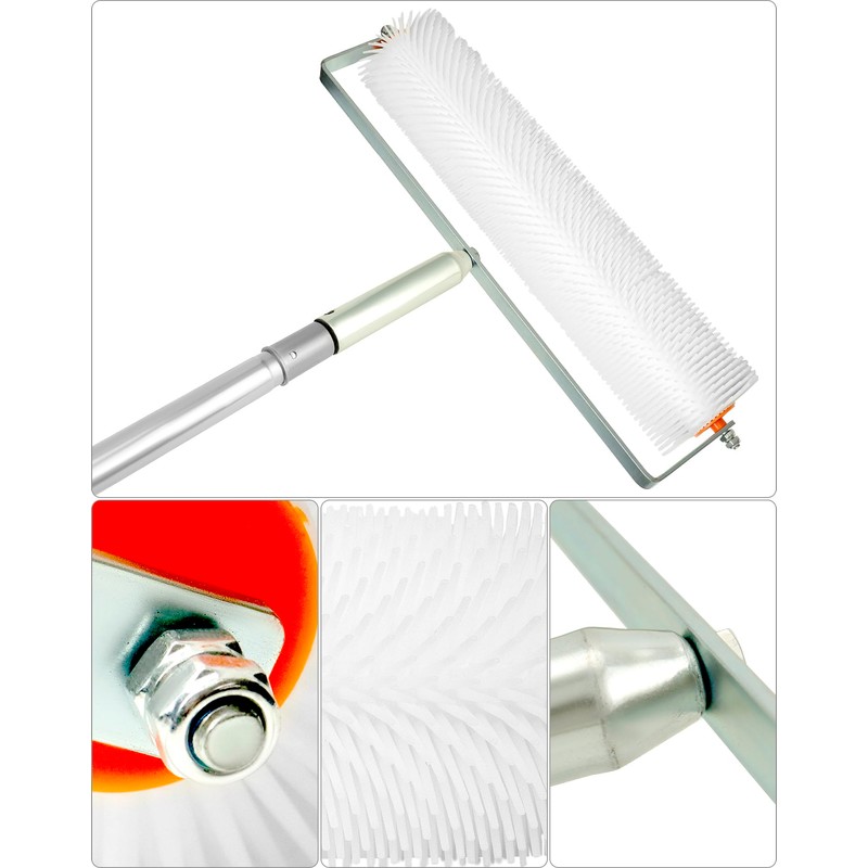 QWORK Spiked Screeding Compound Roller, 20" x 1" Latex Floor