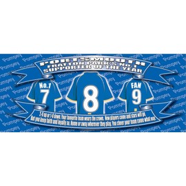 Portsmouth Football Shirt Silver Aluminium Two Lid Unisex Water Bottle Gift