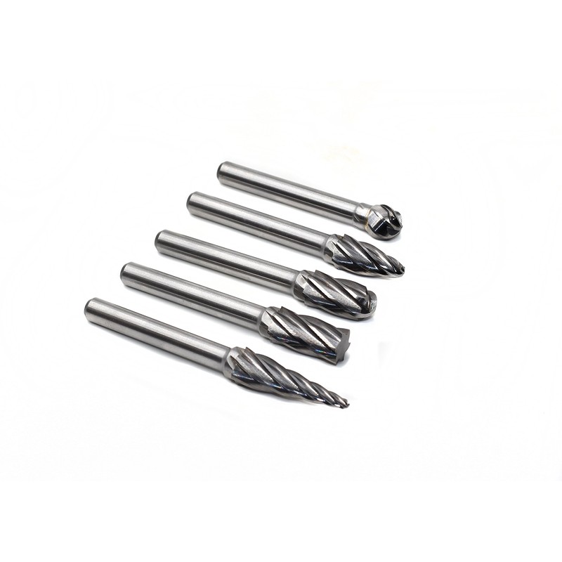 YUFUTOL Carbide Burrs for Aluminum - 5pcs Aluma Cut Carbide