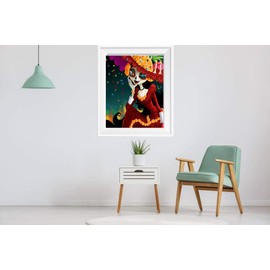 4Mybebe Diamond Painting 5D, Diamante Cuadrado Set de Arte, 30x40 cms Kit de Arte Decoracion 5D Diamond Painting, CATRINA, Calavera, Hallowen, Dia de Muertos (La Catrina)