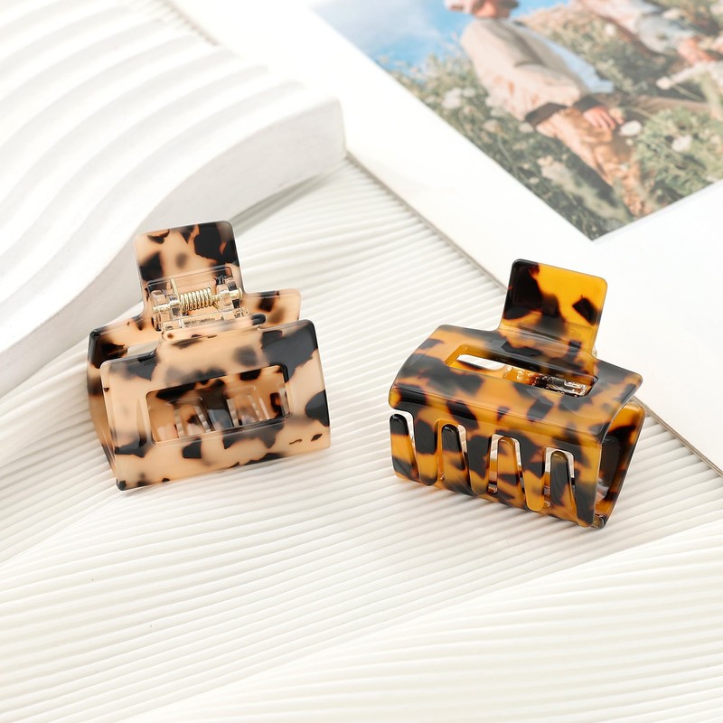 Pack of 2 Women's Small Medium Hair Clips for Thin