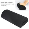 Under Desk Footrest Black Comfortable Relaxing Semi Circular Detachable Zipper