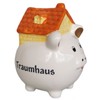 Piggy Bank Dream House Ceramic White 14.5 cm Gift New