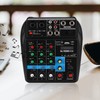 Mini USB Bluetooth Sound Card 4-channel Mixer for Household Stage