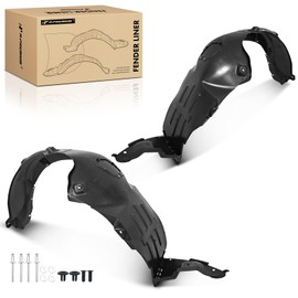 A-Premium Pair Front Inner Fenders Liner Splash Shield Set with Clips - Compatible with Hyundai Sonata 2011 2012 2013 - Factory Fresh (PP), Not Refurbished or Recycled