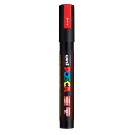 POSCA 182577 - Pennarello POSCA con punta rotonda media, rosso neon