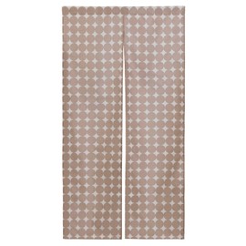 Astro Noren Beige Circle Pattern Approx. Width 33.5 x Length 66.9 inches (85 x 170 cm), Room Divider, Washable, Blindfold Curtain 199-14