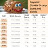 Fayomir Mini cuchara para galletas, 1 cucharadita de galletas, cucharadas