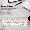 Wireless Keyboard Portable Universal Slim Silent Wireless Bluetooth German Keyboard