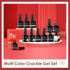 MSRUIOO 12 Pcs Crackle Gel Crackle Polish, Crackle Effect Patterned