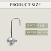 Round Jig Head, Fishing Jig Head Hook Set for Pike,