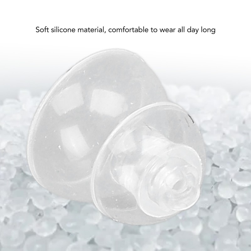 10 Pcs Sound Amplifier Dome Soft Silicone Anti Static Dual