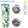 Mofvugz Cactus Tumbler,Cup-What the Fucculent-Cute Succulent Gifts for Women,Plant Lady