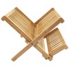 Totally Bamboo – Escurreplatos plegable, capacidad extragrande para máximo almacenamiento,