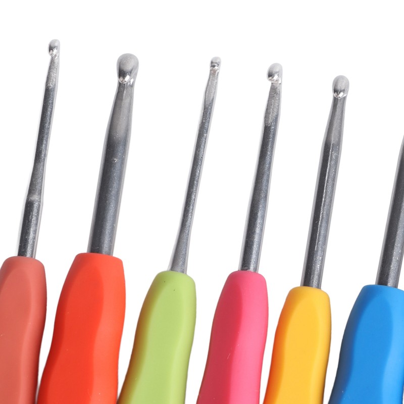 Crochet Hooks Set Soft Handle Crochet Hand Knitting Needles Art