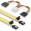 Deleycon SATA Cable + Sets SET - 2x 0,5m -