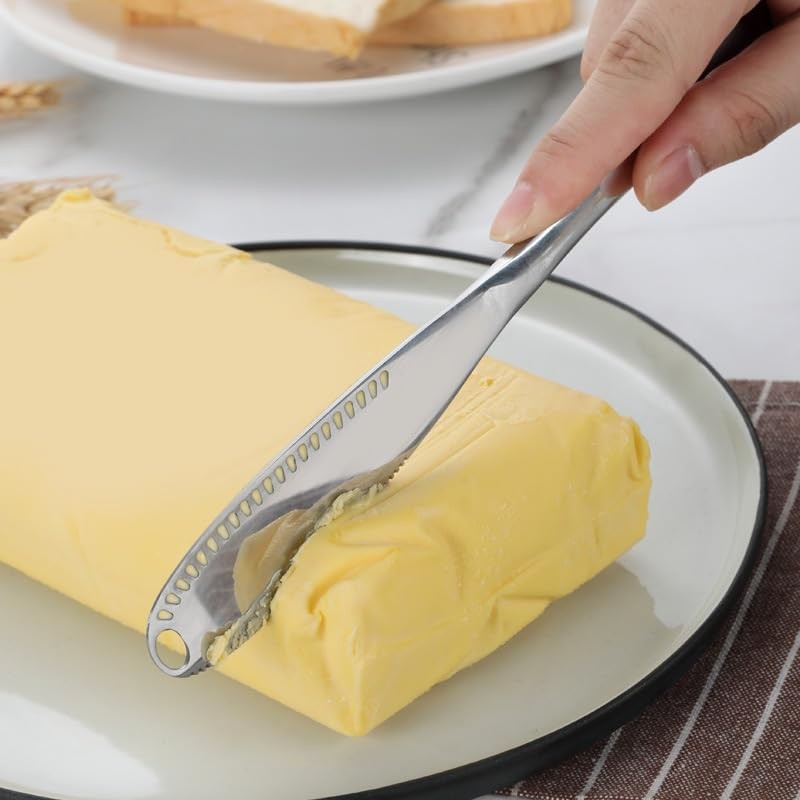 Generic Butter Knife Set of 3-Piece Size, Silver Butter Spreader,