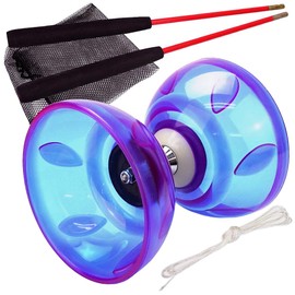 Uni estela Easy To Handle For Beginners Diabolo Chinese Sesame Street Performer Juggling (Purple)