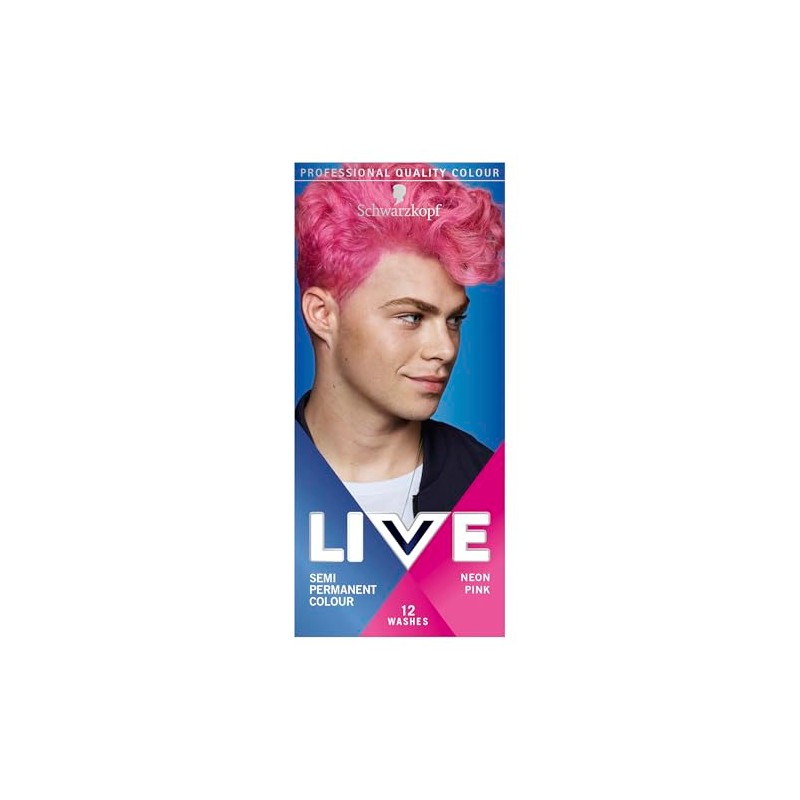 Schwarzkopf Live Men Semi-Permanent Hair Colour, Fade Resistant Statement Hair
