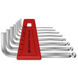 PB Swiss Tools Ball Point Hex Key Set, chrome-plated, with sizes 1.5-8mm