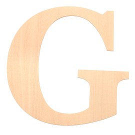 PATIKIL 12 Inch Wooden Letters, Letter G Shapes Cutouts Paintable Blank Unfinished Large Wood Alphabet Letters for Wall Decor, Home Decor, DIY Painting, Crafts