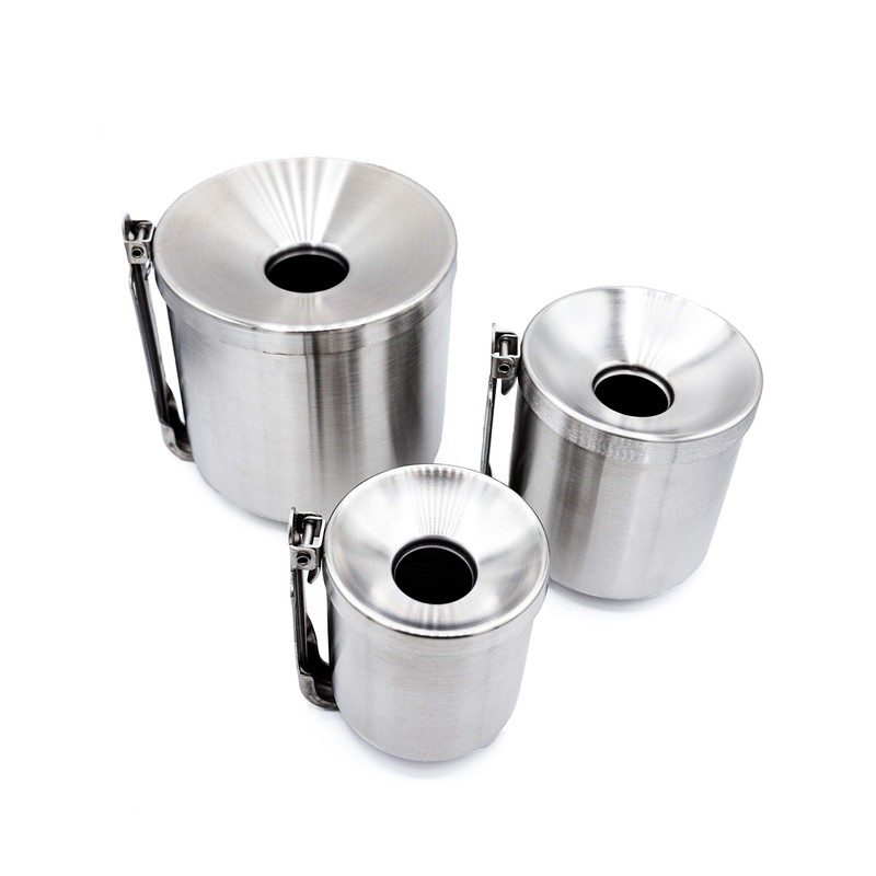 Wall Ashtray Tilting Ashtray Stainless Steel Safety Ashtray for Catering