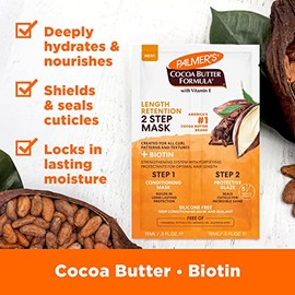 Palmer's Cocoa Butter Formula Biotina Longitud Retención 2-Step Hair Mask 1 oz